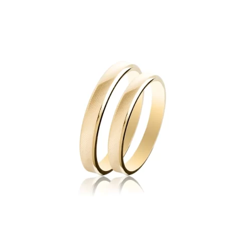 Par de Alianças Ouro 18k - Lyla