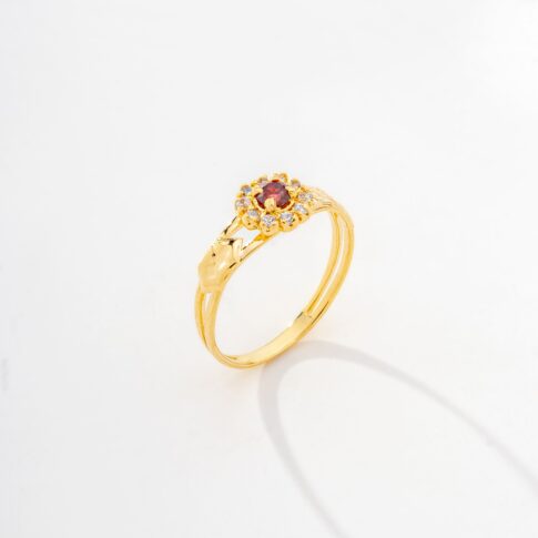 Anel de Formatura Ouro 18K - Rainha Vermelha
