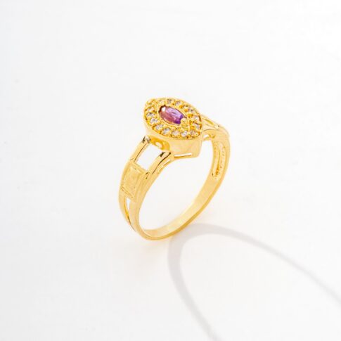 Anel de Formatura Ouro 18K - Purple