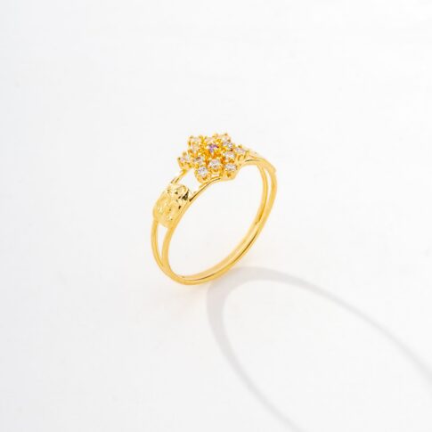 Anel de Formatura Ouro 18K - Bright Flower