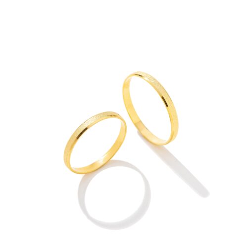 Par de Alianças Ouro 18k - Eleonor Gold