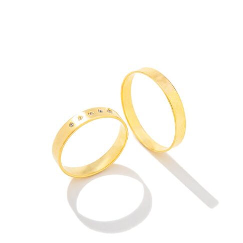 Par de Alianças Ouro 18k - Loyal Gold