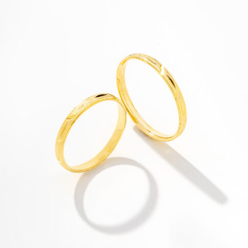 Par de Alianças Ouro 18k - Malta Gold