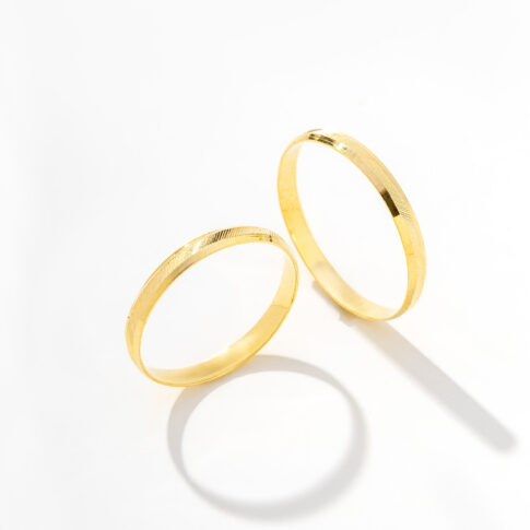 Par de Alianças Ouro 18k - Mdri Gold