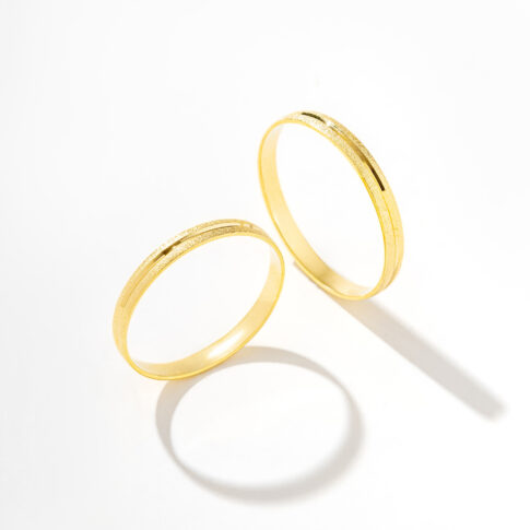 Par de Alianças Ouro 18k - Argentina Gold