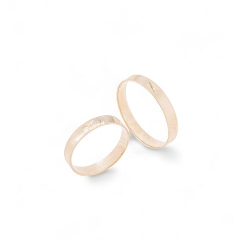 Par de Alianças Ouro Rose 18k - Beloved Rose