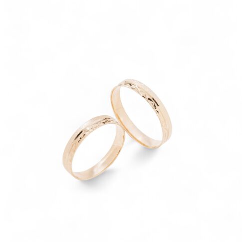 Par de Alianças Ouro Rose 18k - Cloud Rose