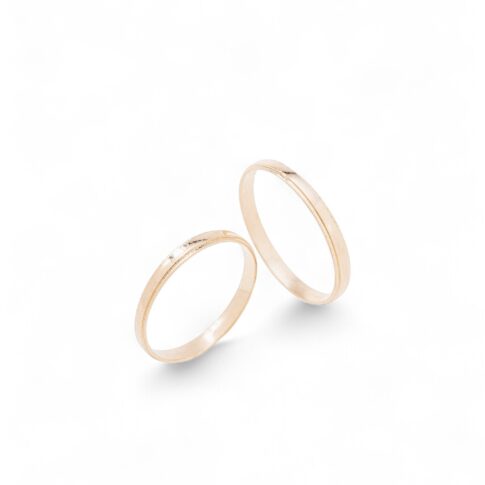 Par de Alianças Ouro Rose 18k - Luminuos Rose