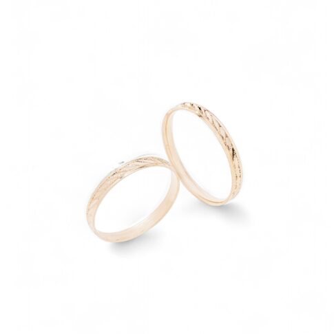 Par de Alianças Ouro Rose 18k - Lisboa Rose
