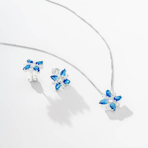 Conjunto de Prata - Estrela Azul