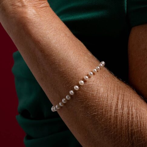 Pulseira de Ouro 18k - Pérola